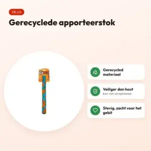 Chuckit Ecofetch Ultra Fetch Stick 28 cm – gerecycled apporteerstok – voordelen