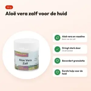 Dierendrogist aloë vera zalf 50 g – op basis van aloë vera en vaseline – voordelen