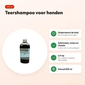 Dierendrogist teershampoo hond 250 ml – voordelen