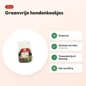 Dog Treatz Train Mix Bones graanvrij 500 g – hondenkoekjes – voordelen