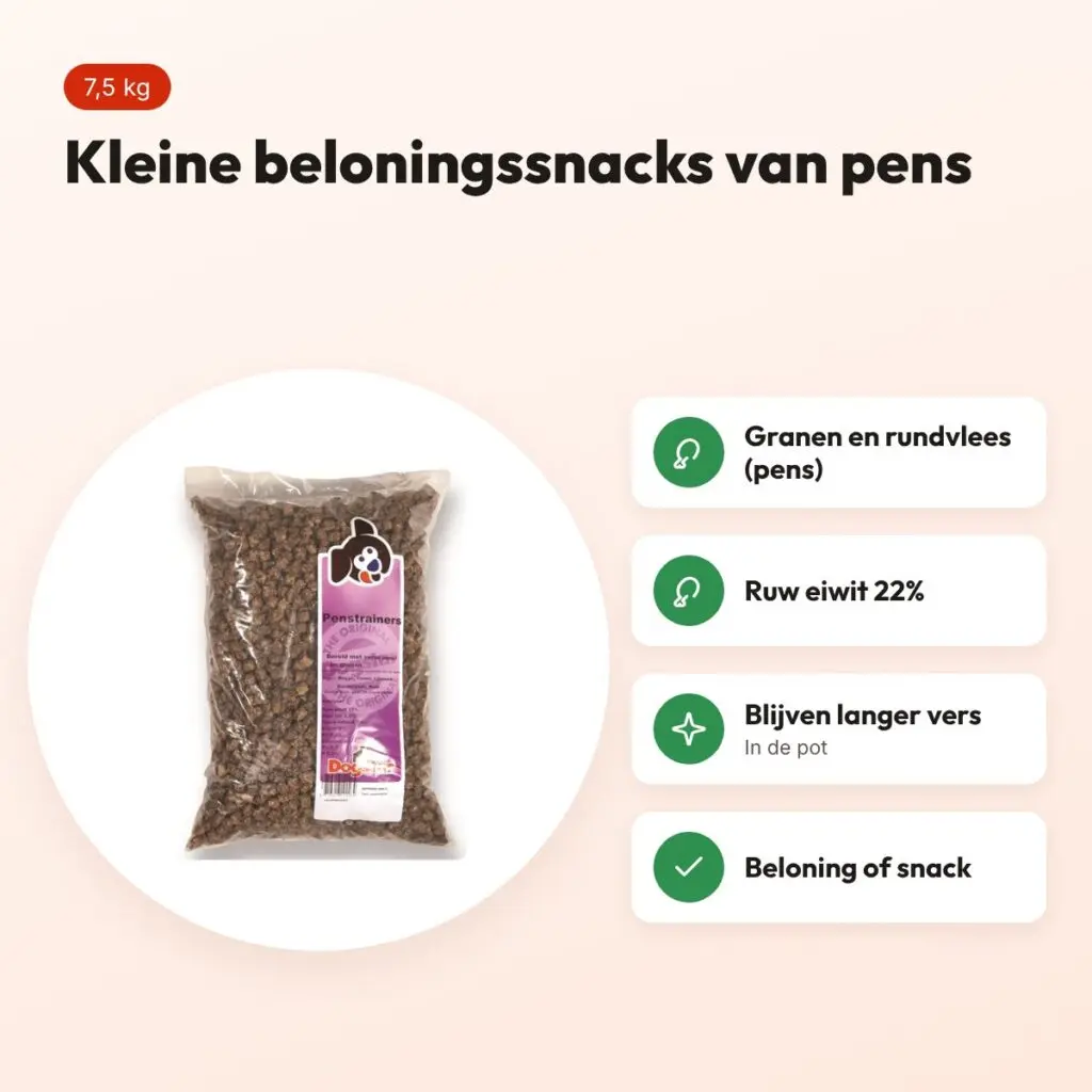 Dogstar penstrainers 7,5 kg – kleine beloningssnacks van pens – voordelen