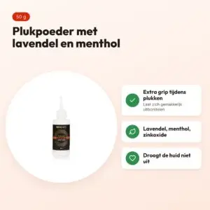 Ecopets W-Powder 50 g – plukpoeder voor het plukken van vachten – voordelen