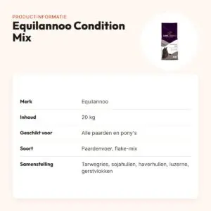 Equilannoo paardenvoer Condition Mix 20 kg – flake-mix – productinformatie