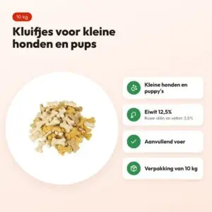 Excellent Micromix kluifje 10 kg – hondenkoekjes voor kleine honden – voordelen