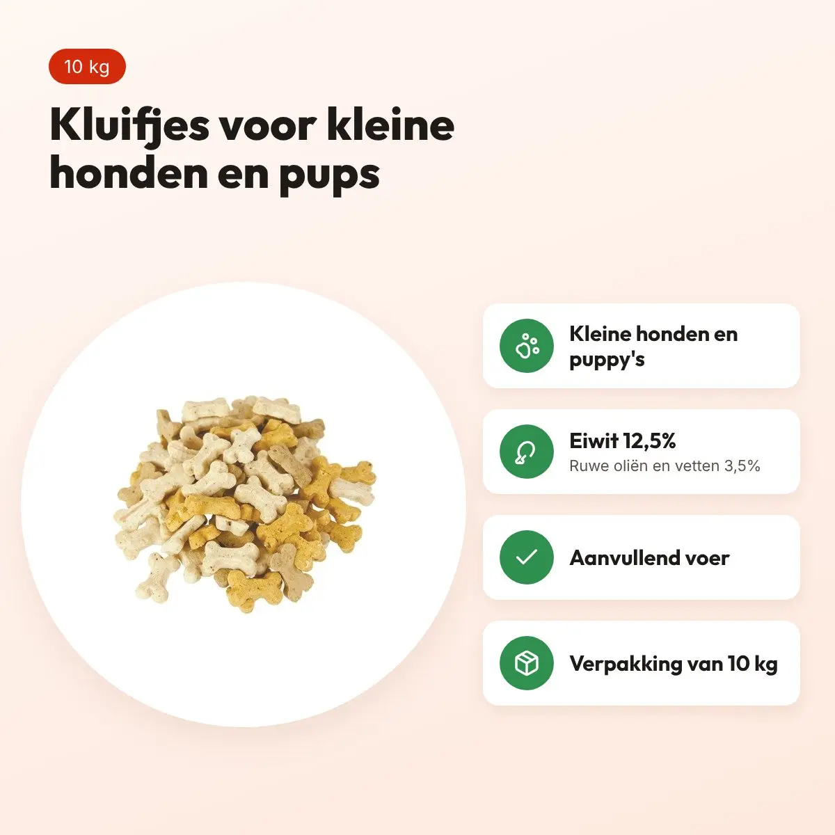 Excellent Micromix kluifje 10 kg – hondenkoekjes voor kleine honden – voordelen