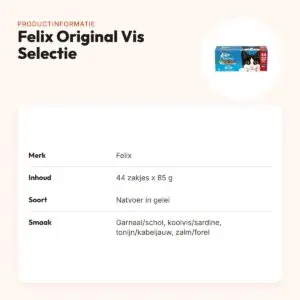 Felix kattenvoer Original Vis Selectie in gelei 44 x 85 g – productinformatie