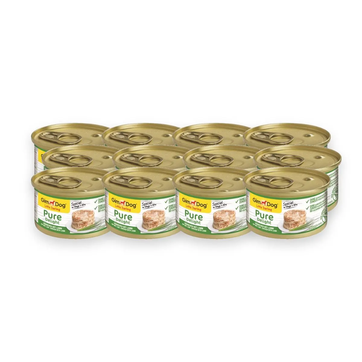 Gimdog Little Darling Pure Delight natvoer kip en lam 12 x 85 g