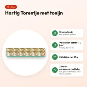 Gourmet Gold kattenvoer Hartig Torentje met tonijn 24 x 85 g – voordelen