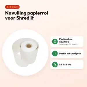 Happy Pet Shred It! navulling papierrol 8 x 6 x 6 cm – voordelen