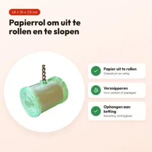 Happy Pet vogelspeelgoed Papierplezier 24 x 10 x 7,5 cm – papierrol – voordelen