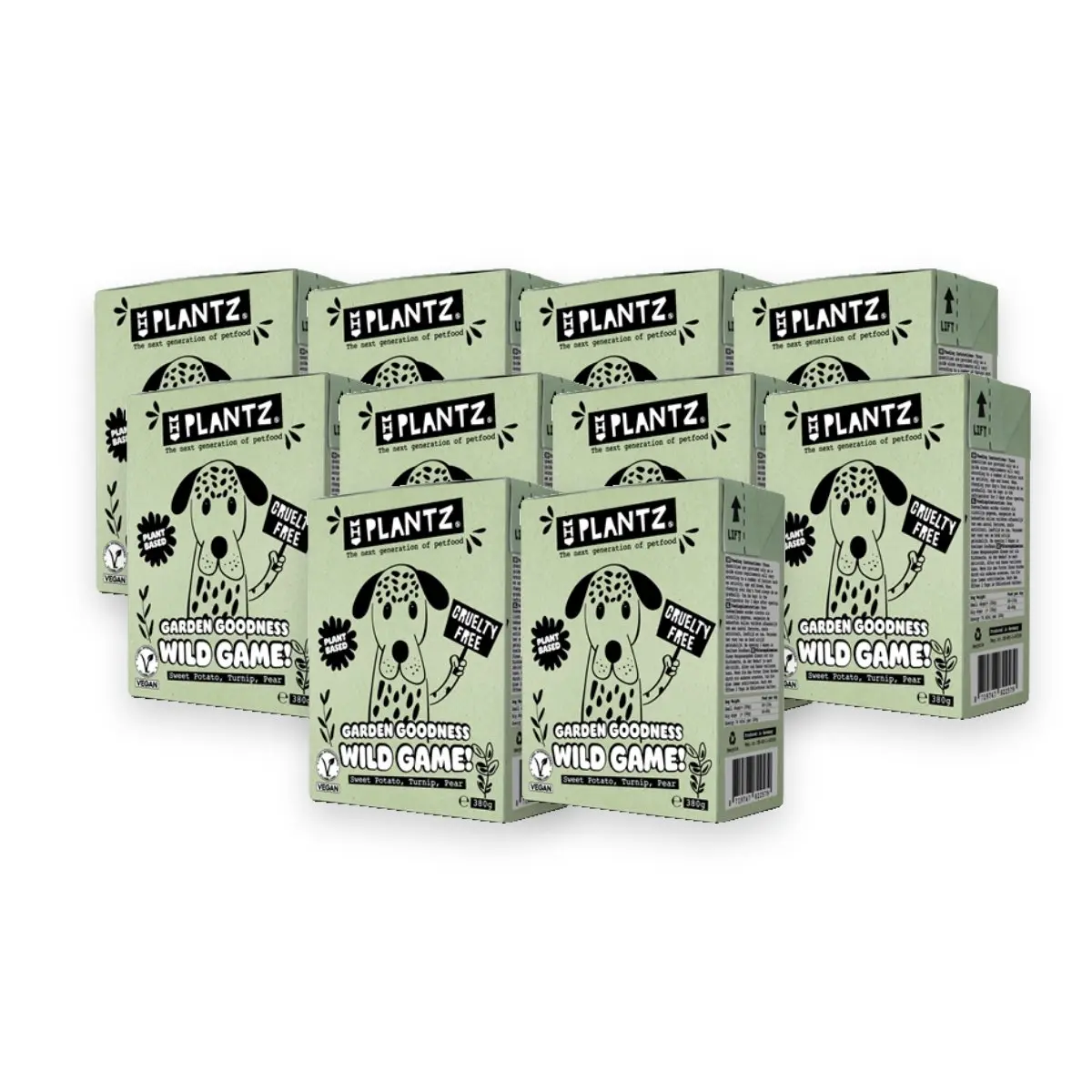 Henart Plantz Garden Goodness hondenvoer wildvleesachtige chunks 10 x 380 g