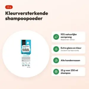 Hery shampoopoeder kleurversterkend citroen 25 g – gekleurde vachten – voordelen