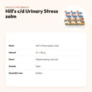Hill's Prescription Diet c/d Feline Urinary Stress zalm 12 x 85 g – productinformatie