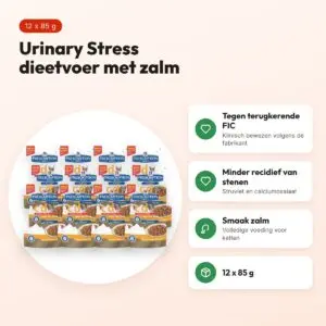 Hill's Prescription Diet c/d Feline Urinary Stress zalm 12 x 85 g – voordelen