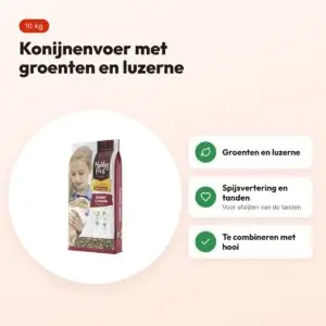 Hobbyfirst Hopefarms konijnenvoer Rabbit Granola 10 kg – groenten – voordelen