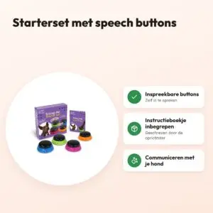 Hunger For Words Talking Pet Starter Set – zelf inspreekbare buttons – voordelen