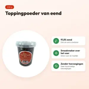 I Am Duck Fillet poeder eend 200 g – topping voor honden – voordelen