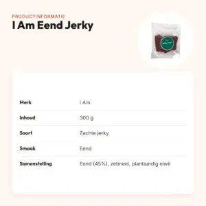 I Am Eend Jerky zachte hondensnack 300 g – eendsmaak – productinformatie