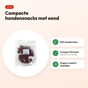I Am Mini Sticks eend 350 g – compacte hondensnacks – voordelen