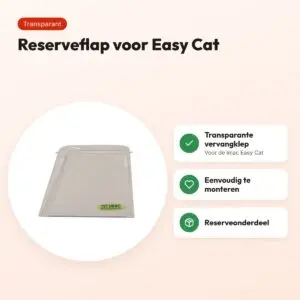 Imac reserveflap voor kattenbak Easy Cat – transparante klep – voordelen