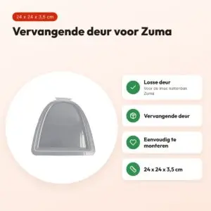 Imac vervangende deur voor kattenbak Zuma 24 x 24 x 3,5 cm – voordelen