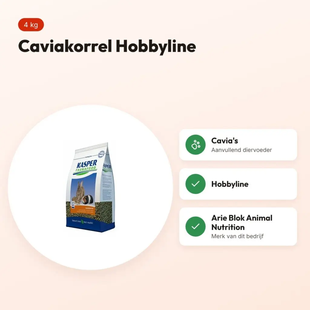 Kasper Faunafood Hobbyline caviakorrel 4 kg – voordelen