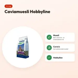 Kasper Faunafood Hobbyline caviamuesli 2,5 kg – voordelen