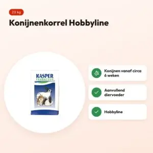 Kasper Faunafood Hobbyline konijnenkorrel 20 kg – voordelen