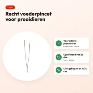 Komodo voederpincet recht 25 cm – voor (kleine) prooidieren – voordelen