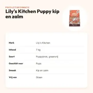 Lily's Kitchen hondenvoer Puppy kip en zalm 7 kg – graanvrij – productinformatie