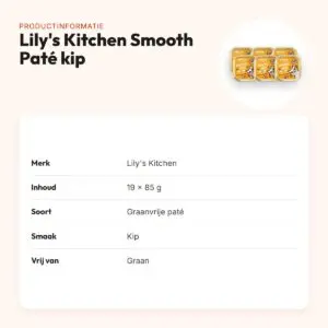 Lily's Kitchen kattenvoer Smooth Paté kip 19 x 85 g – 65% vlees, graanvrij – productinformatie