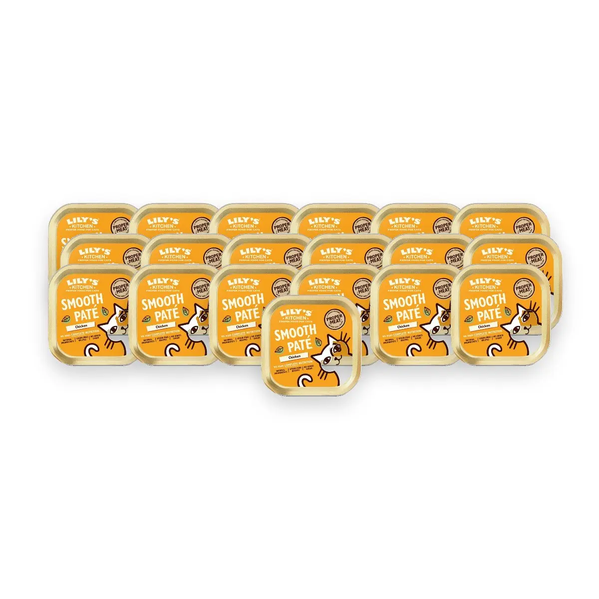 Lily's Kitchen kattenvoer Smooth Paté kip 19 x 85 g – 65% vlees, graanvrij