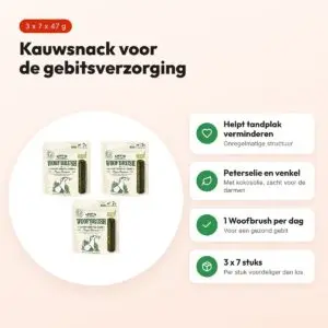 Lily's Kitchen Woofbrush kauwsnack L 47 g – multipack 3 x 7 stuks – voordelen