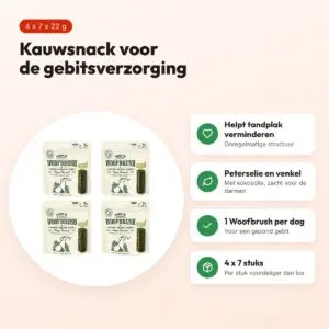 Lily's Kitchen Woofbrush kauwsnack S 22 g – multipack 4 x 7 stuks – voordelen
