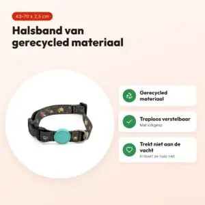 Morso hondenhalsband Ink Tank groen 43-70 x 2,5 cm – gerecycled – voordelen