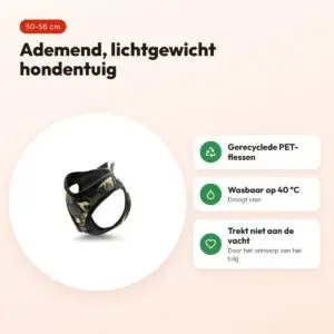 Morso hondentuig Body Mesh Full Metal Dog bruin 50-56 cm – ademend – voordelen