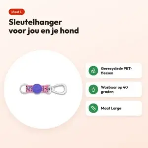 Morso sleutelhanger Key Cord Gerecycled Sweet Tweet roze L – voordelen