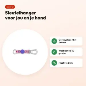 Morso sleutelhanger Key Cord Gerecycled Sweet Tweet roze M – voordelen