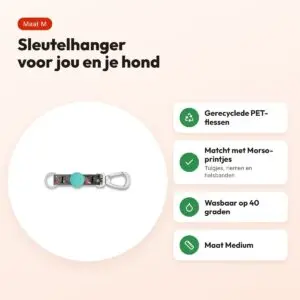 Morso sleutelhanger Key Cord Ink Tank groen maat M – gerecycled – voordelen