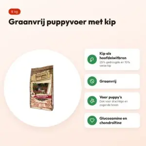 Natural Greatness hondenvoer Chicken Starter 6 kg – graanvrij, puppy – voordelen