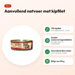 Natural Greatness hondenvoer kipfilet 156 g – aanvullend natvoer – voordelen