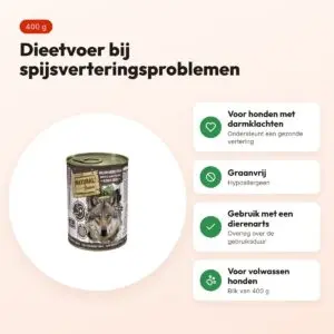 Natural Greatness Veterinary Diet hondenvoer Gastrointestinal Adult 400 g – voordelen