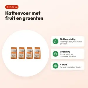 Nature's Variety Original kattenvoer kip 1,25 kg – multipack 4 stuks – voordelen