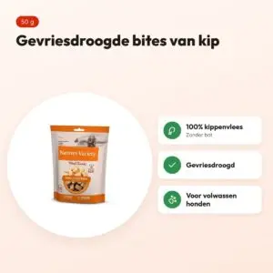 Natures Variety Freeze Dried Bites kip 50 g – gevriesdroogd – voordelen