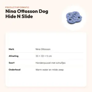 Nina Ottosson Dog Hide N Slide 33 x 33 x 5 cm – hondenpuzzel met schuifjes – productinformatie