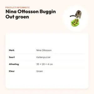 Nina Ottosson Puzzle & Play Buggin Out kattenpuzzel groen 35 x 26 x 4 cm – productinformatie