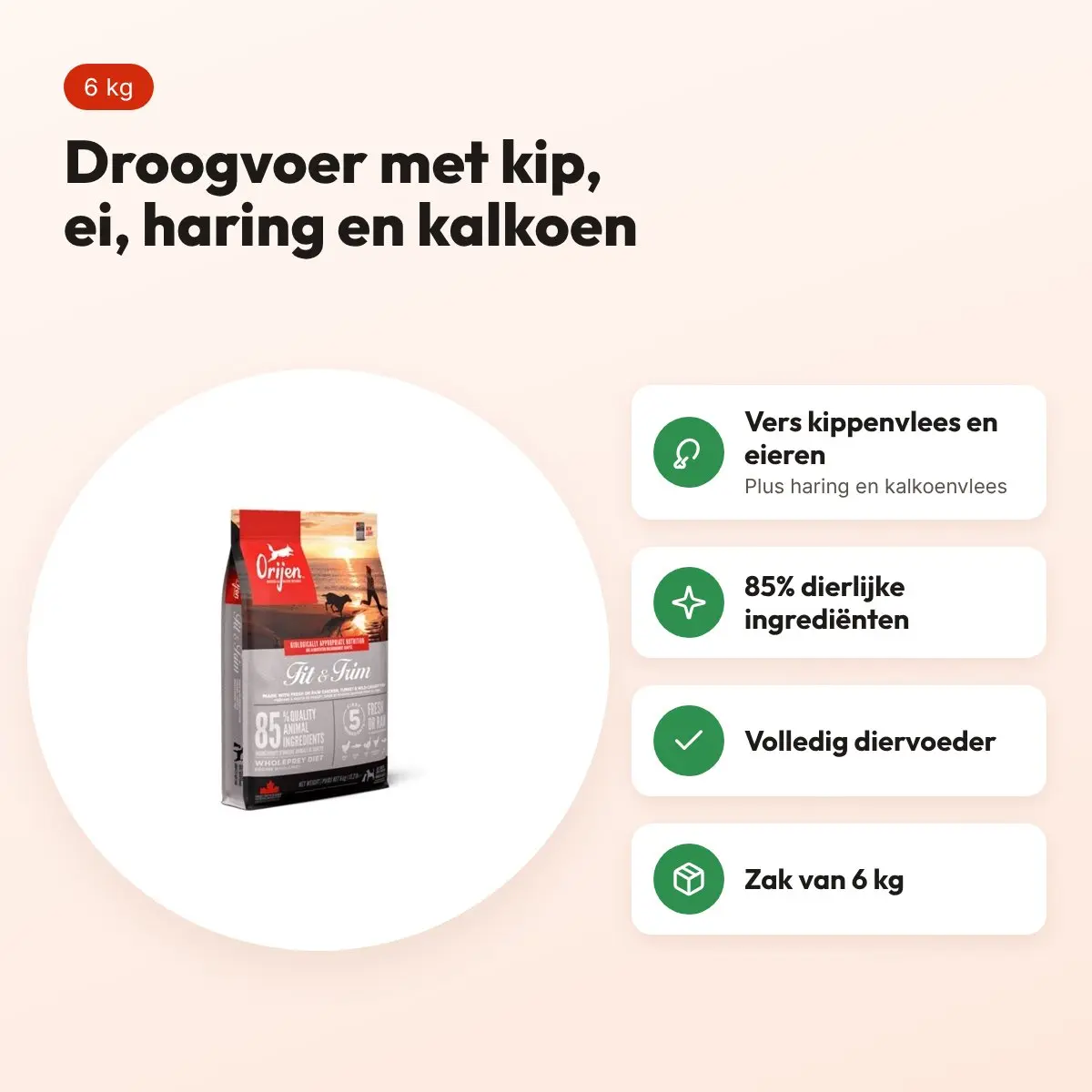 Orijen hondenvoer Whole Prey Fit & Trim 6 kg – voordelen