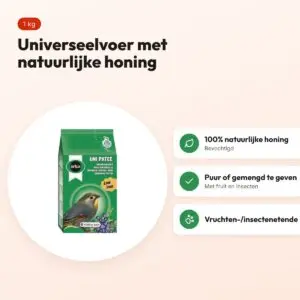Orlux Uni Patée universeelvoer 1 kg – vruchten- en insectenetende vogels – voordelen