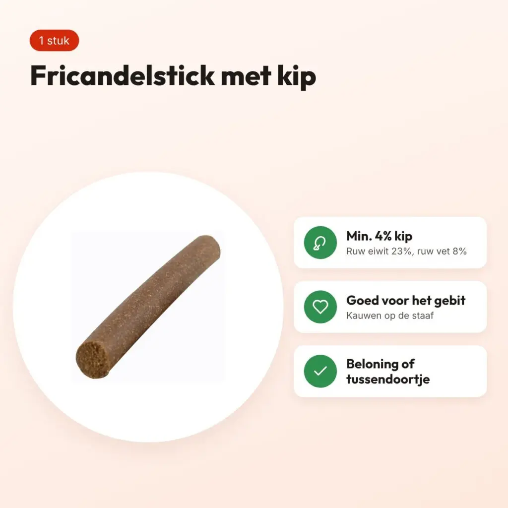 Petsnack sticks kip fricandel hondenkauwstick – 1 stuk – voordelen