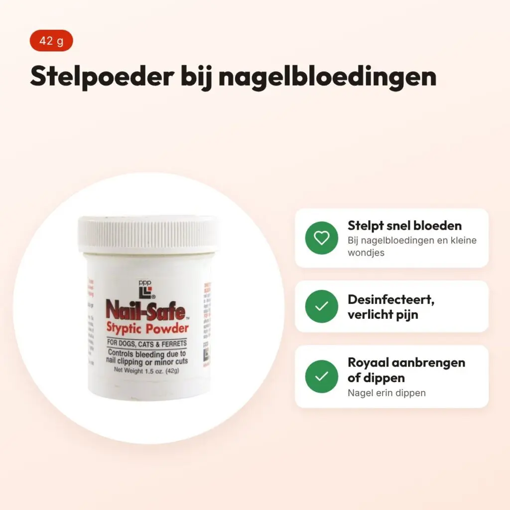 PPP Nail Safe stelpoeder 42 g – bij nagelbloedingen en kleine wondjes – voordelen